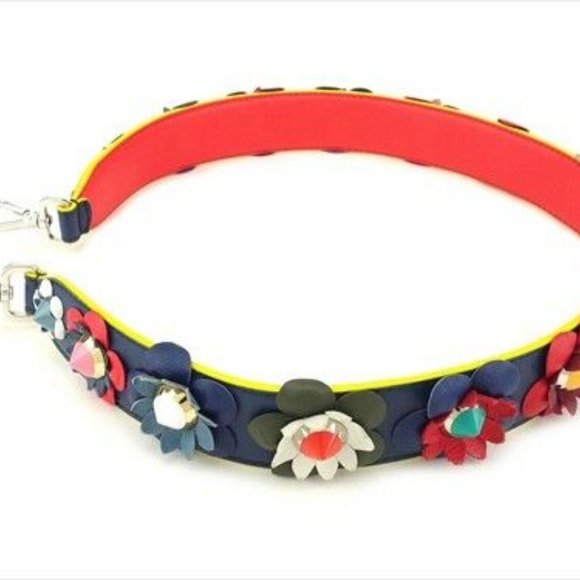 Fendi Shoulder Red Navy Pink leather Woman Authentic Used - Picture 3 of 7